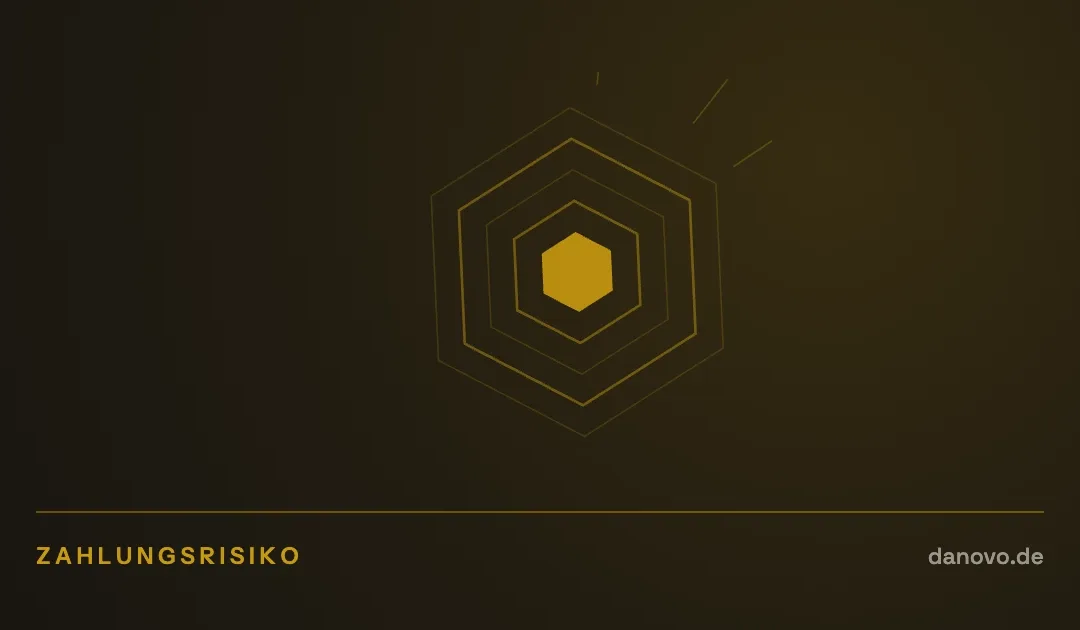 Abstrakte Grafik in Dunkelbraun und Gold im DaNovo-Design, Symbolbild zum Thema Käuferschutz und Zahlungsstreitfälle