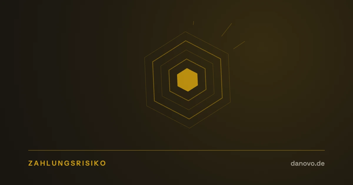 Abstrakte Grafik in Dunkelbraun und Gold im DaNovo-Design, Symbolbild zum Thema Käuferschutz und Zahlungsstreitfälle
