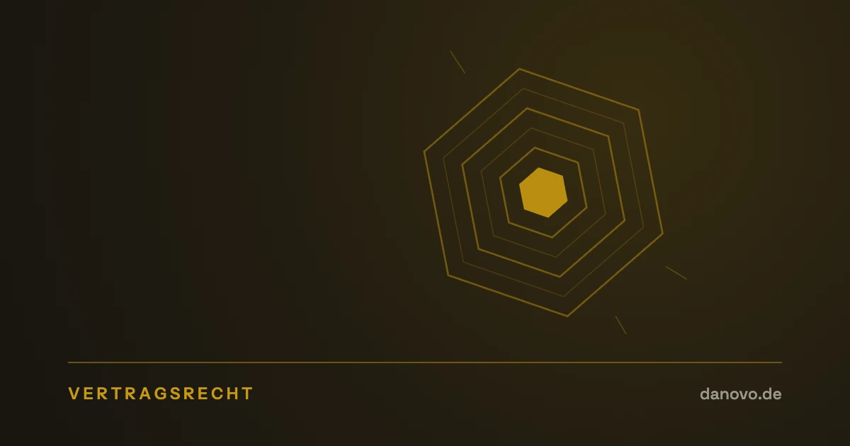 Abstrakte Grafik in Dunkelbraun und Gold im DaNovo-Design, Symbolbild zum Thema Preisanpassungen und Vertragstexte